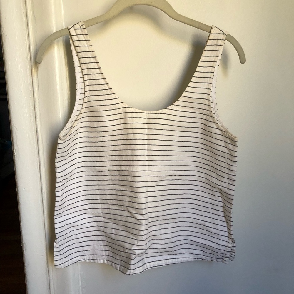 Madewell linen scoop tank